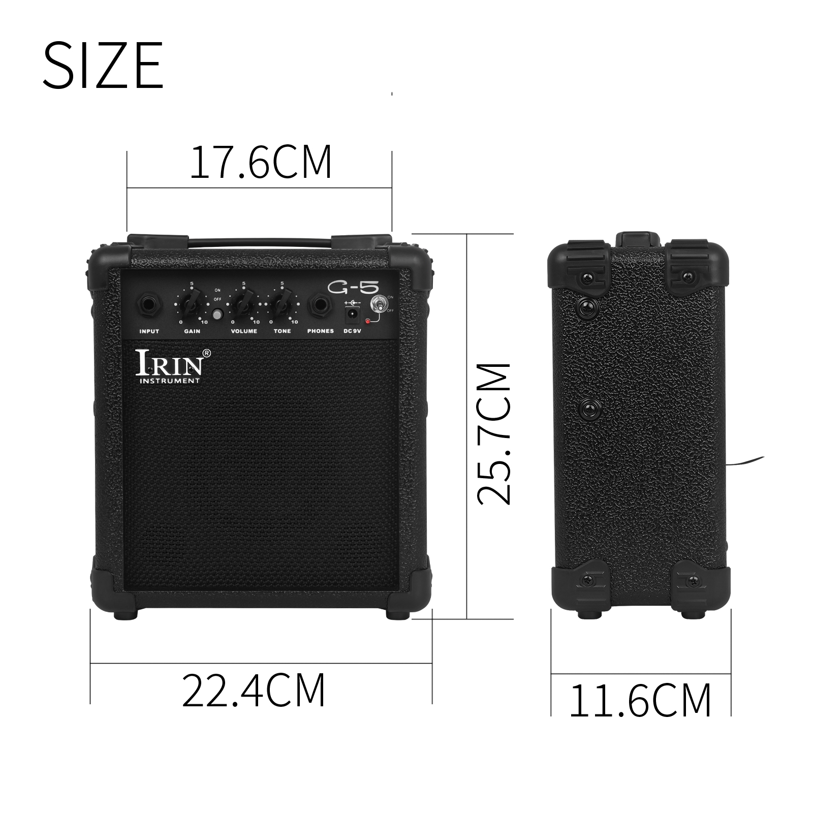 IRIN 5W amplificador de altavoz de guitarra eléctrica G-5 AMP altavoz amplificador portátil para bajo eléctrico accesorios y piezas de guitarra