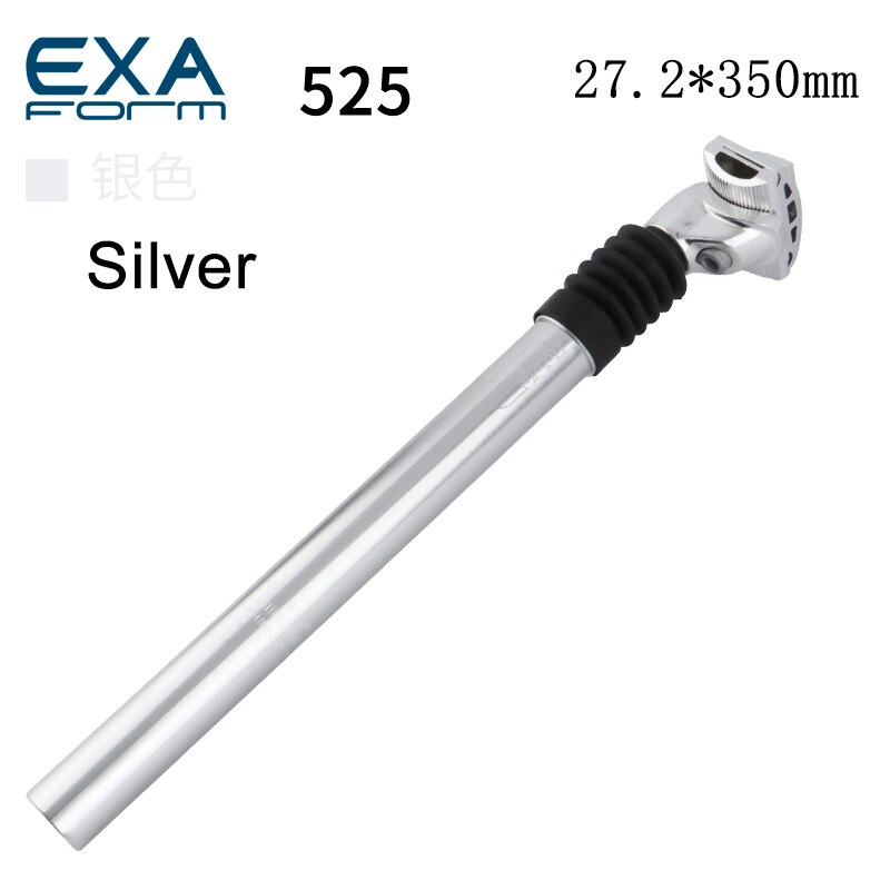 KS EXA525 vtt tige de selle 27.2/31.6mm * 350mm Suspension amortisseur tige de selle vélo de route siège de bicyclette accessoires de vélo: 525Silver 27.2x350mm