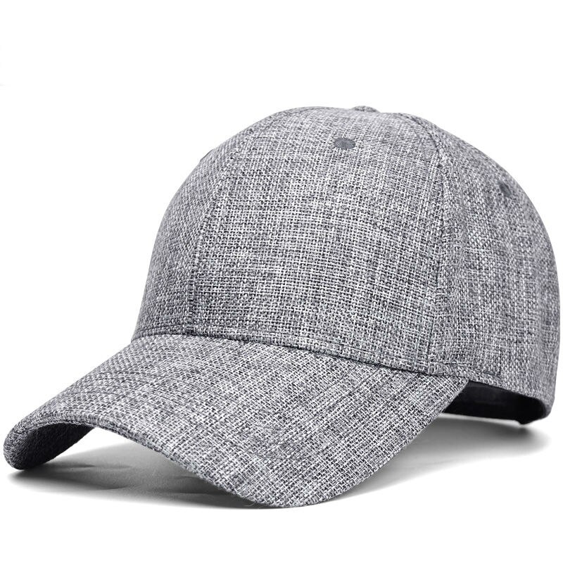 Cappelli da baseball in lino sintetico profondo di grandi dimensioni uomo estate all&#39;aperto berretto da sole fresco uomo cappellini snapback sportivi di grandi dimensioni 55-60cm 60-66cm