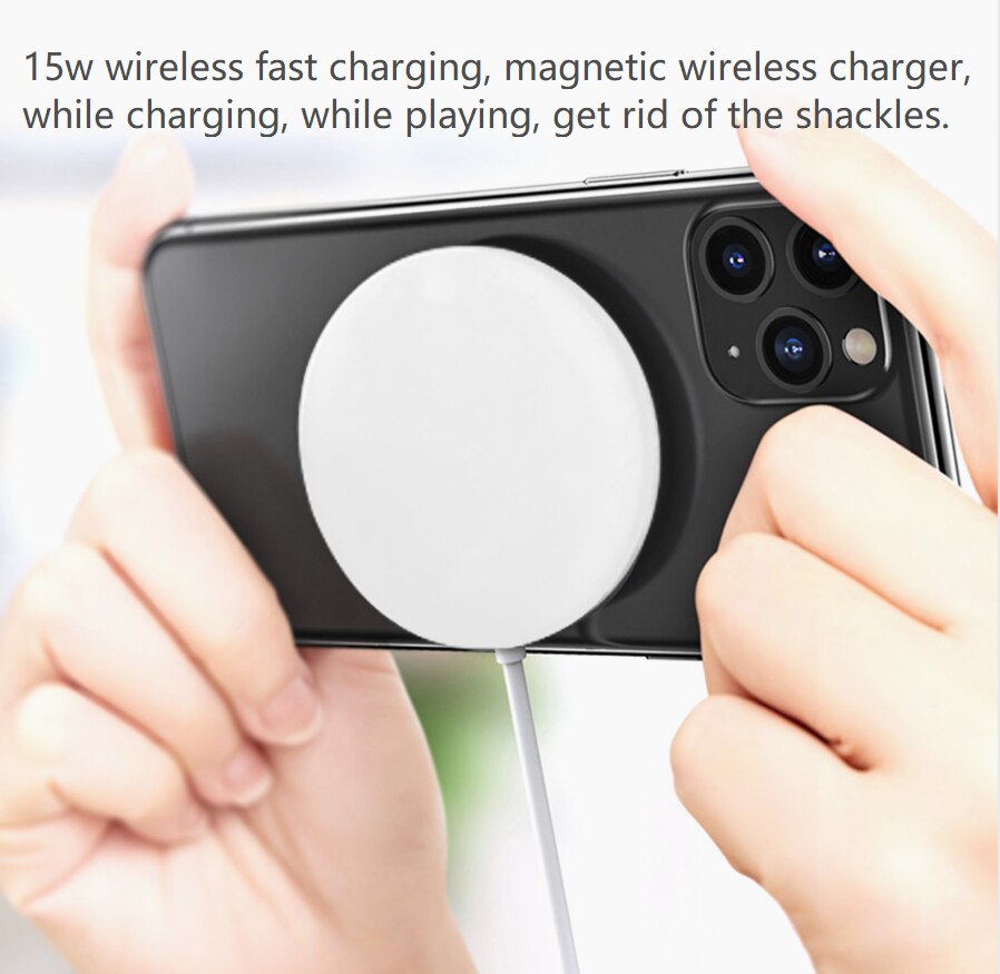 15W Magnetic Magsafe For Iphone 12 Charger Magnetic Wireless Qi Cell Phone Charger MagSafe Charger 15W for iPhone 12