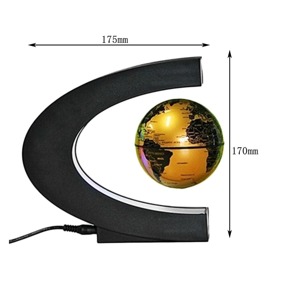 LED Mappemonde Globe Flottant À Lévitation Magnétique Électronique À La Maison Anti-Gravité Lampe Nouveauté Boule Lumière Décoration D'anniversaire