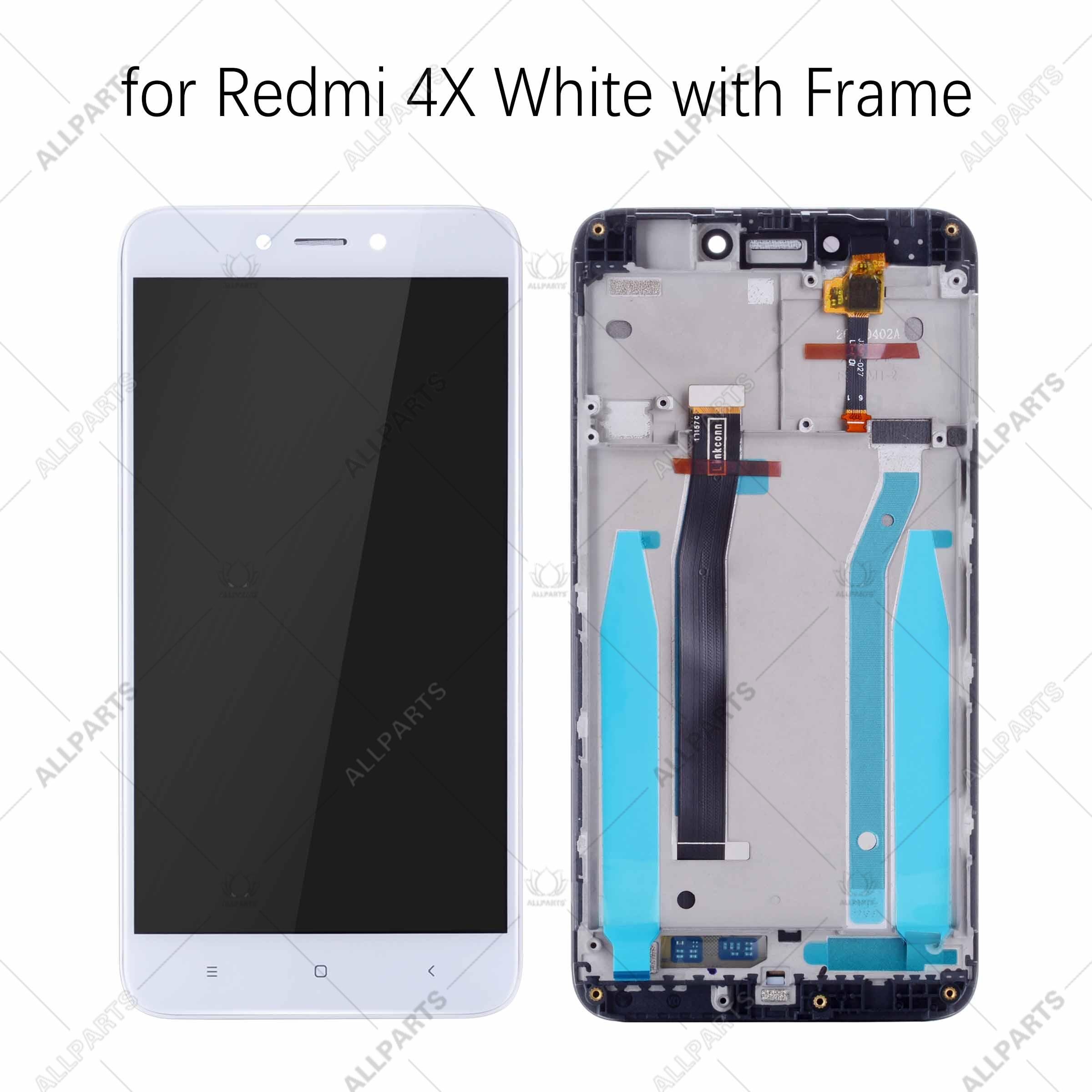 5.0&quot; Tela Frontal Display do XIAOMI Redmi 4X 4A LCD Touch Completo Compatível Con: 4X White with Frame