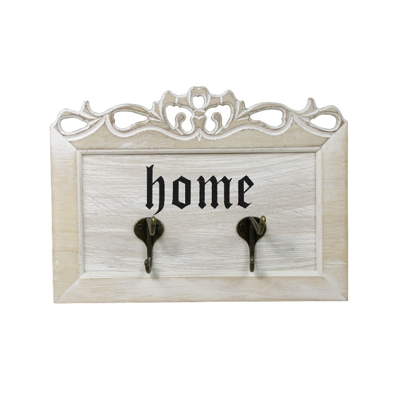 Wall Wooden Key Holder, Decorative Key organizer with Hooks,Coat Hooks, Custom Wedding Housewarming Anniversary