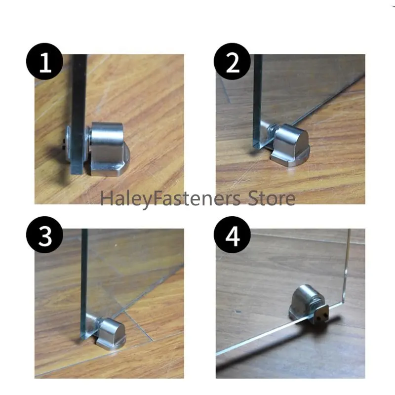 For Glass Doors Door Stop Casting Powerful Floor-mounted Magnetic Door Stopper