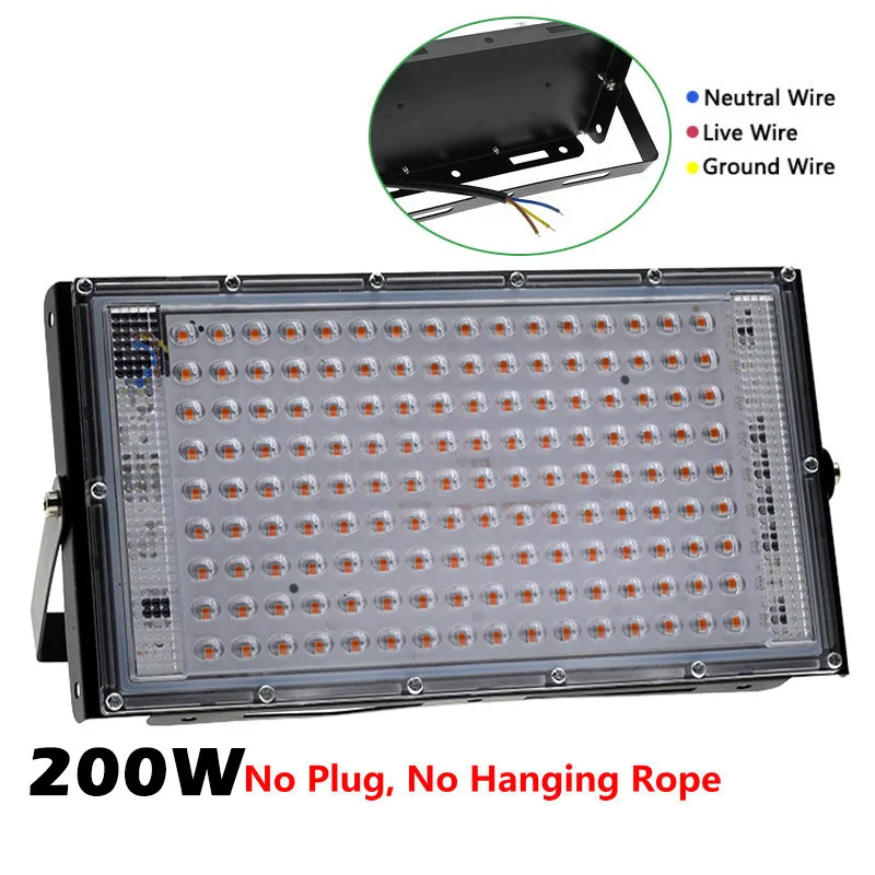 Phyto lampe 50W 100W 300W Phytolamp pour plantes spectre complet Led culture des plantes cultivateur Culture intérieure Led lampe de culture lampe Uv