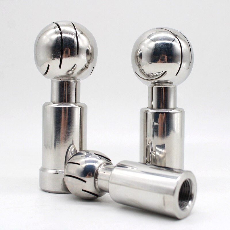 BSP1/2&quot;-2&quot; Inch SS304 Stainless Rotary Spray Ball Sanitary Female Thread CIP Tank Cleaning Head 360 Degree Coverage Wash Fitting