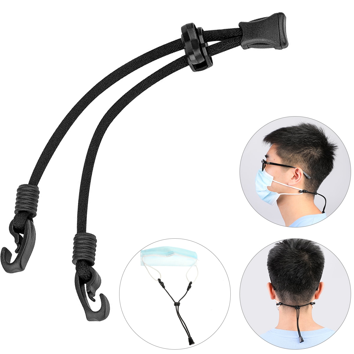 Mask Extender, Face Mask Holder, Anti-Slip Mask Buckle Strap，Mask Ear Rope Extenders Adjustment Buckle