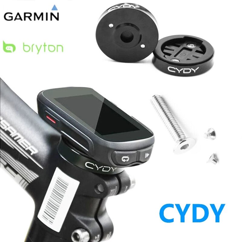CYDY Bryton & Garmin-soporte para ordenador de bicicleta, de aleación de aluminio para ciclismo de montaña o de carretera, Edge 130 200 520 820 330 Rider 420 530