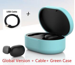 Originale xiaomi airdots redmi airdots tws trådløs øretelefon stemmestyring bluetooth 5.0 støjreduktion trykkontrol: Blå