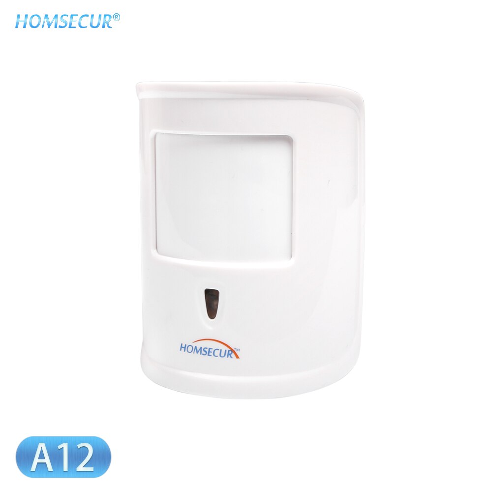 HOMSECUR DIY Wireless&wired 4G/GSM LCD Burglar Intruder Alarm System+IOS/Android APP for Home Security GA01-4G-B/W: Pet Friendly PIR
