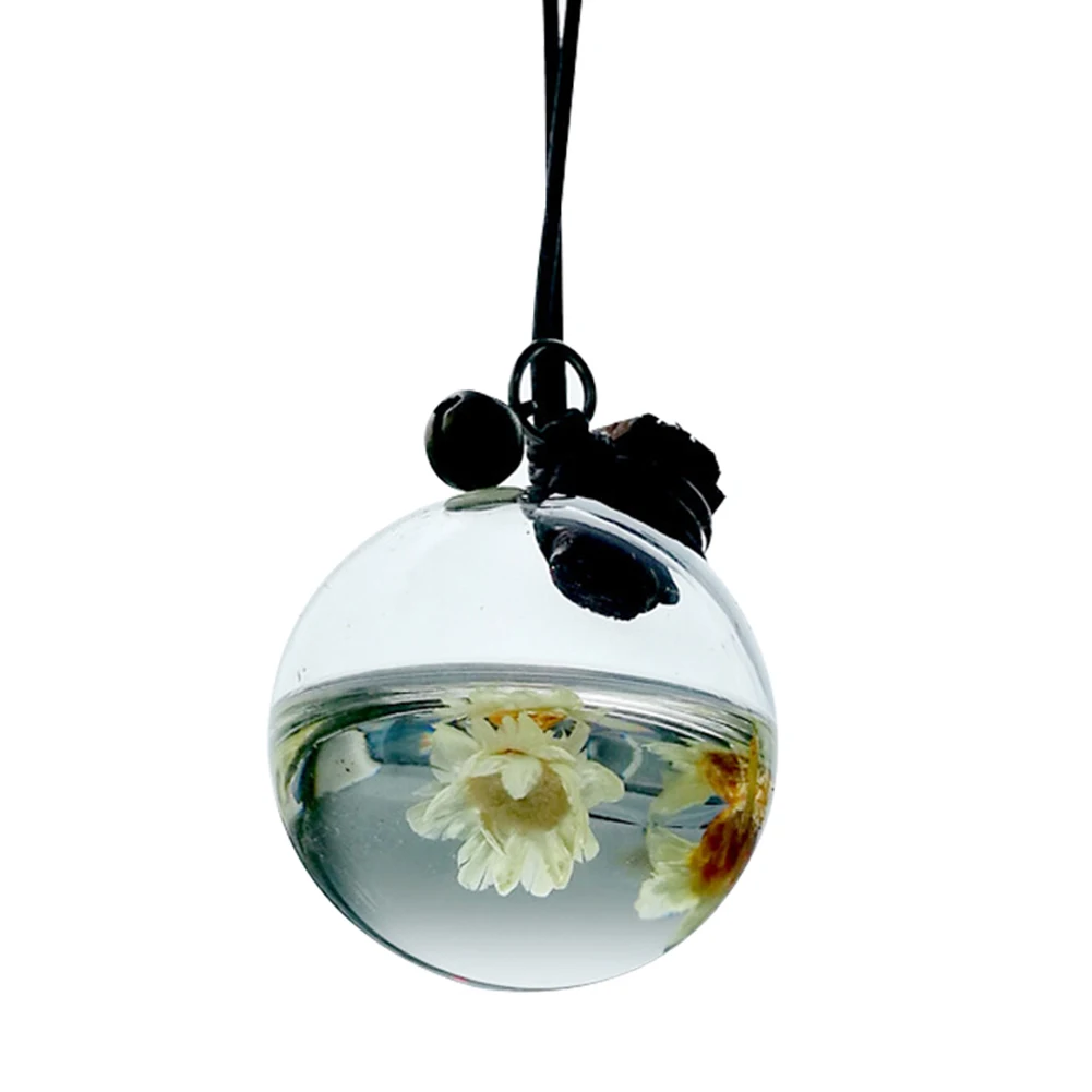 1/2 Stuks Auto Parfumflesjes Hangen Lege Fles Etherische Olie Geur Hanger Decoratie En Bloem Luchtverfrisser Automodel: Blauw