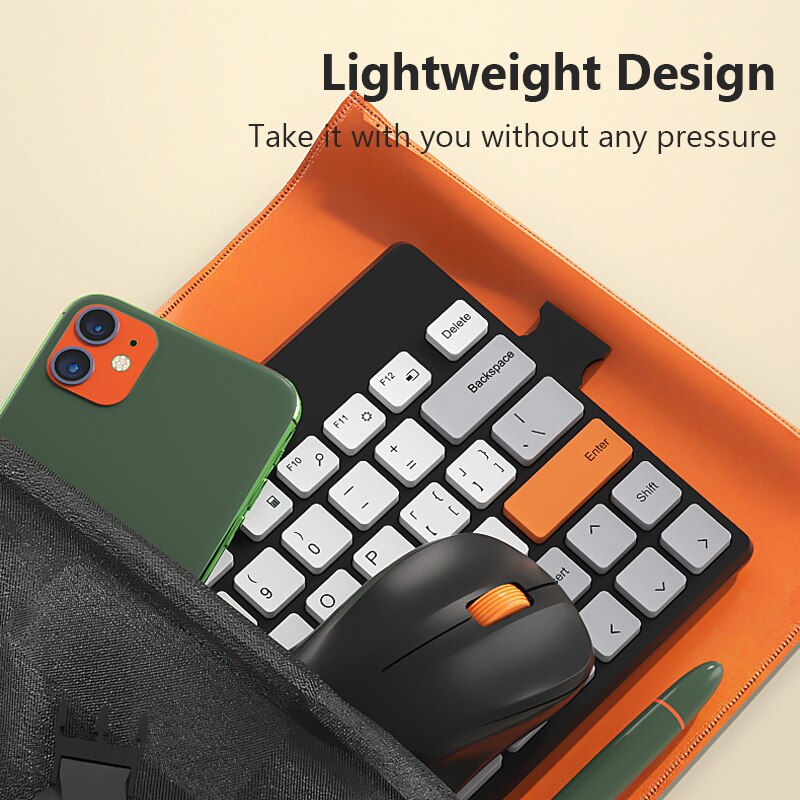 Slient Wireless Keyboard Mouse Combo Ergonomic Portable Gaming Keyboard Mouse Set For Macbook Laptop PC Gamer Computer Keyboard