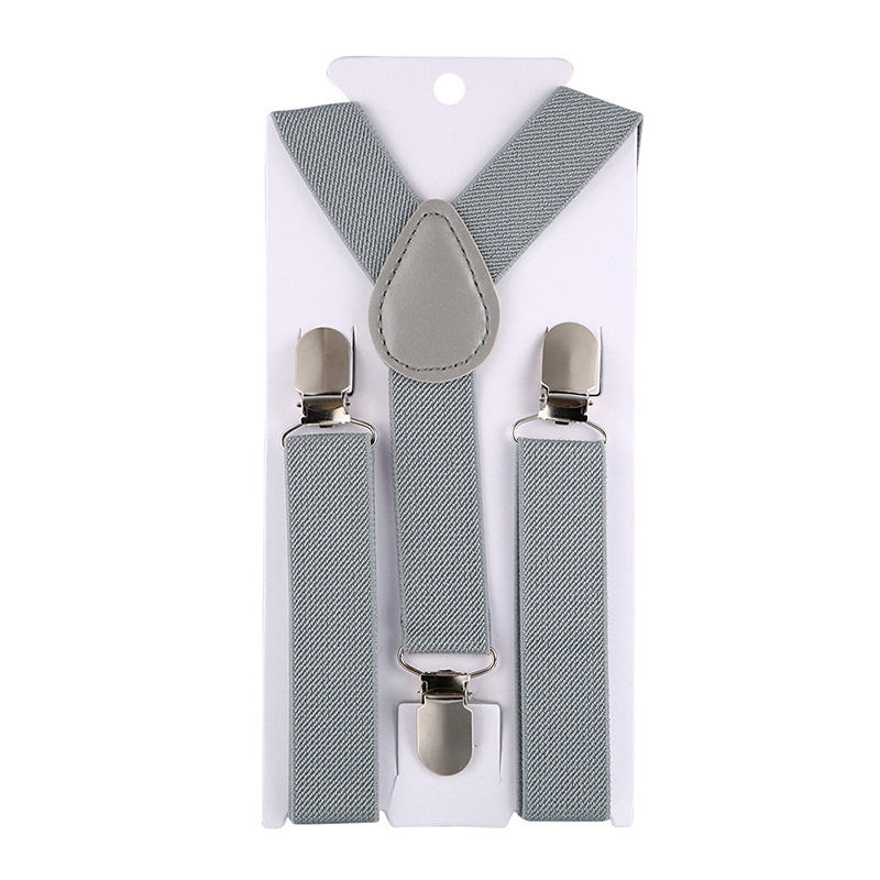 Tirantes de bebé para niños Y niñas, Tirantes ajustables elásticos para de de boda, Color amarillo, naranja Y verde: Gris