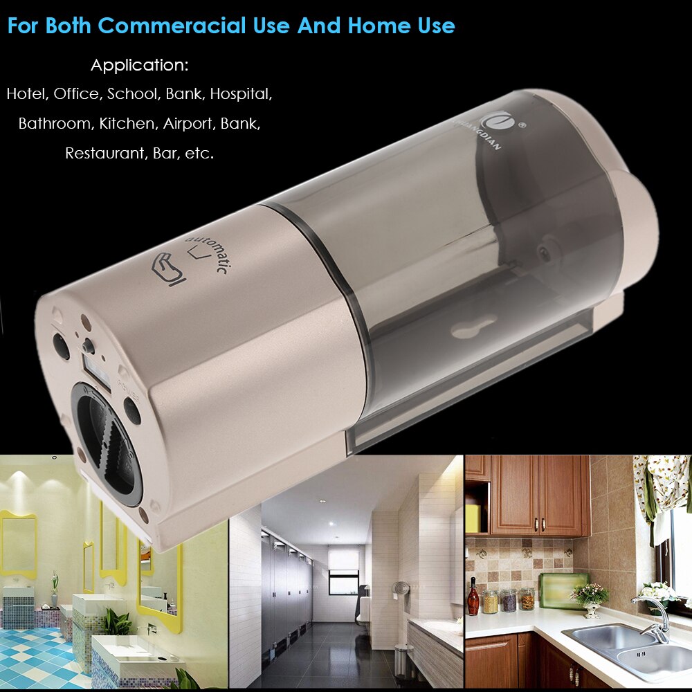 500Ml Automatische Zeepdispenser Met Ir Sensor Muur-Mount Dispenser Zeep Hand Saniziter Machine Touchless Vloeibare Zeep Dispensers