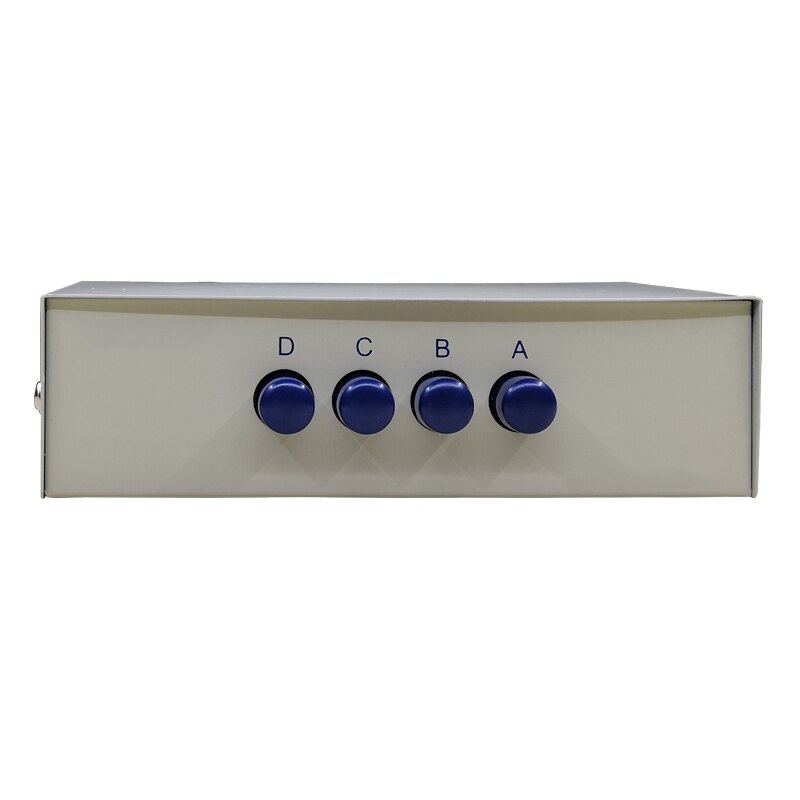 4 Ports USB Switch Manual Sharing Device Dual Computer Sharing 1 Printer Four In One Out USB2.0 Printer Splitter