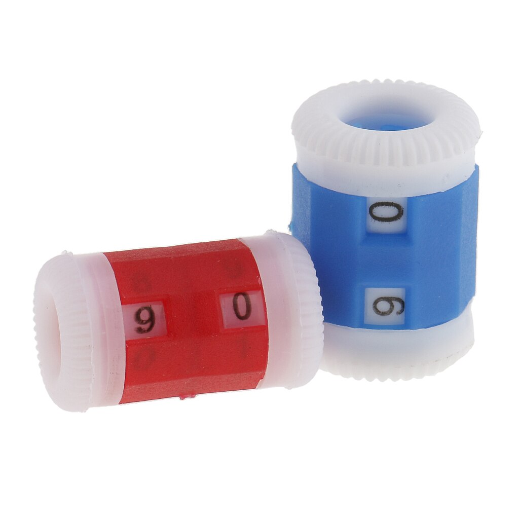 2pcs Plastic Crochet Knitting Row Counter Round Stitch Tally Knitter Needle