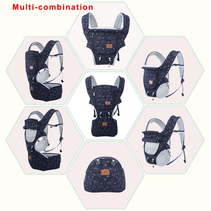 Ergonomische Draagzak Baby Baby Heupdrager Carrier Voorkant Ergonomische Kangoeroe Draagdoek draagdoek voor Baby Reizen