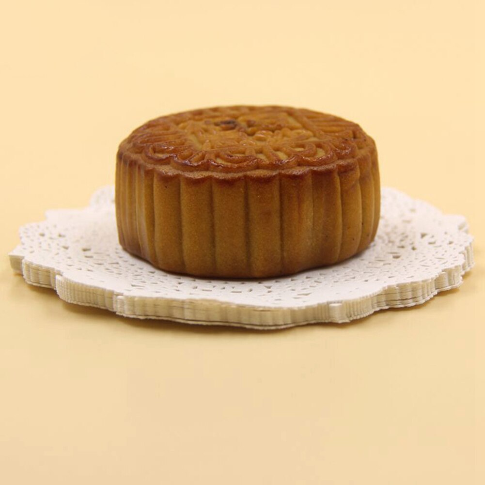 160Pcs 10.5/11.5/12.5 Inch Wegwerp Cake Papieren Borden Ronde Kleedje Kant Snack Papier Placemat Voor Desserts vinger Voedsel Muffins