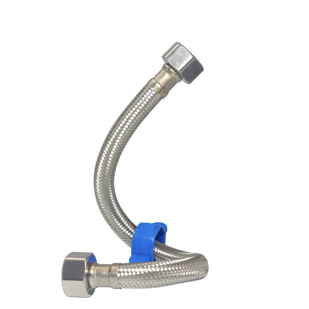 304 Stainless Steel Braided Hose Faucet Toilet Water Heater Cold High Pressure Metal Water Inlet Pipe Bathroom Accessories: 304  30cm