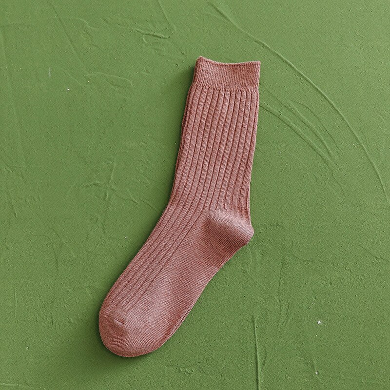 korean style women streetwear cotton socks woman calcetines de la mujer meias mulher skarpetki kobieta skarpety meia chaussette: Rubber red