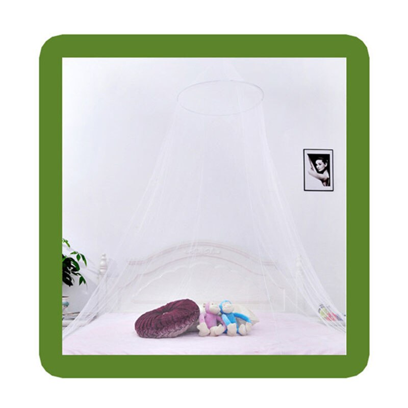 Summer Princess Mosquito Net Round Ceiling Hanging Dormitory Bed Nets HFing: White