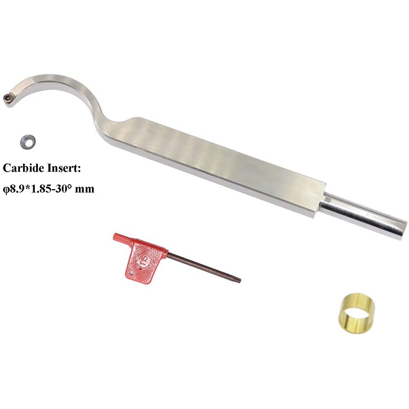 Wood Turning Tool Carbide Tipped Lathe Chisel Tool Bar Round Carbide Insert Cutter for Wood Hobbyist or DIY or Carpenter