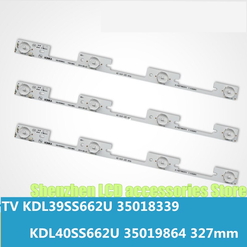 4 Pieces*4 LEDs*6V LED backlight bar for TV KDL39SS662U KDL40SS662U 327mm