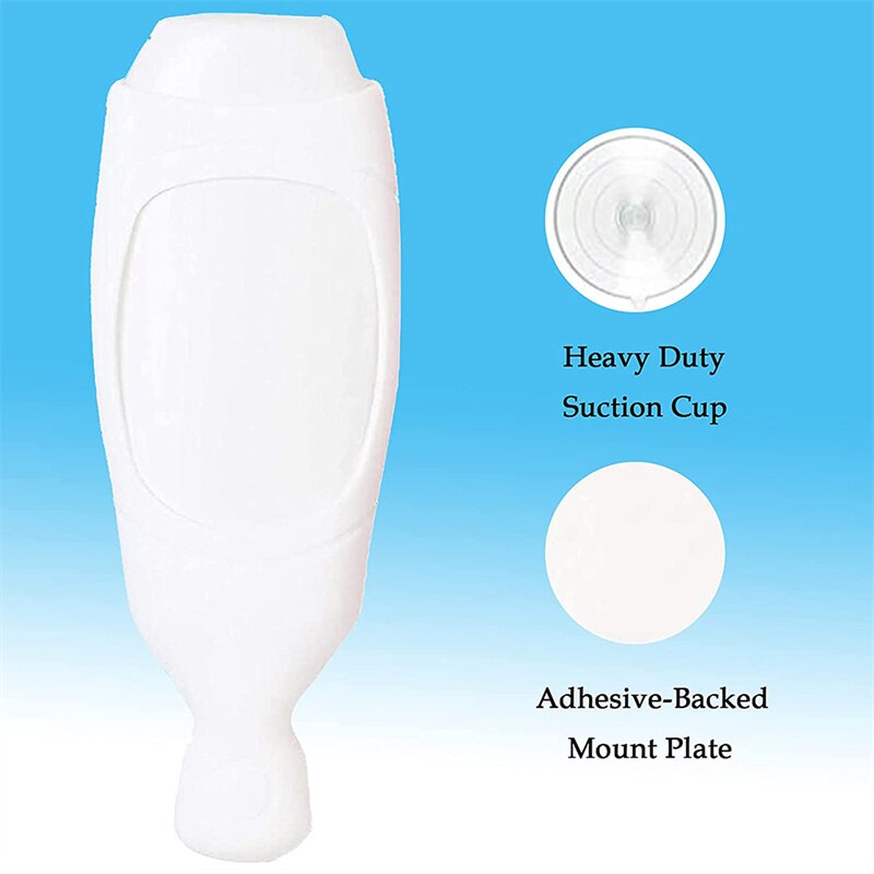 Shower Dispenser Shampoo Silicone Squeeze Bottle Organizer Wall Mounted with Hook Silicone Soap Dispenser Bath Accessories