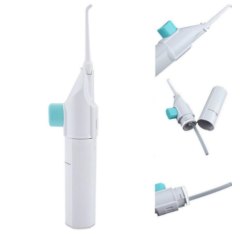 1 stk bærbar tandtråd vandstråletandstikker ingen batterier tandrensning blegningsrensesæt
