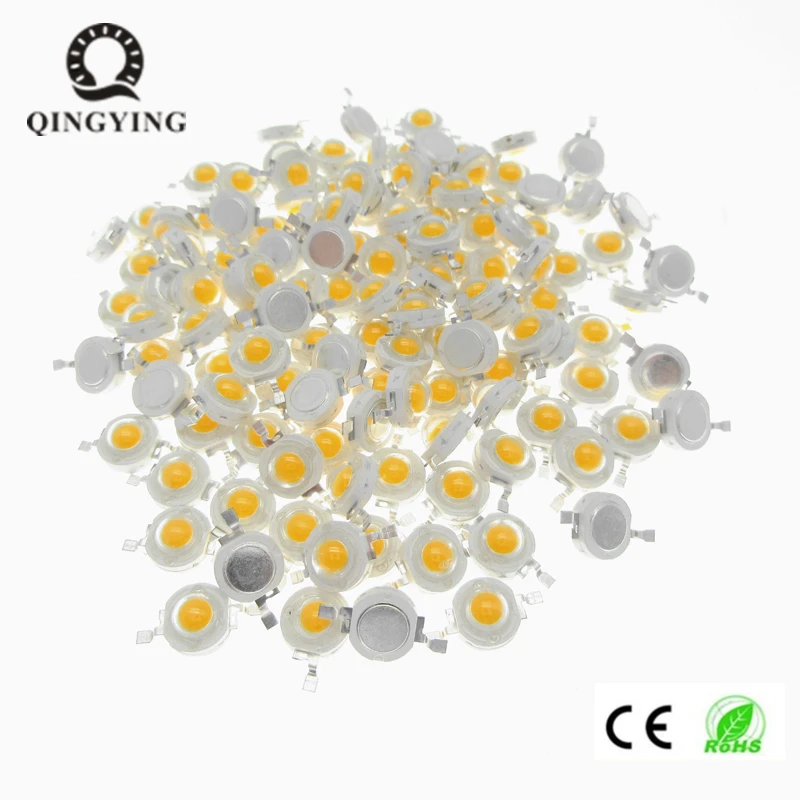 10 pièces 1W 3W LED COB lampe puces 33mil 45mil Epistar blanc blanc froid rouge vert bleu jaune grandir Diodes LED pour projecteur