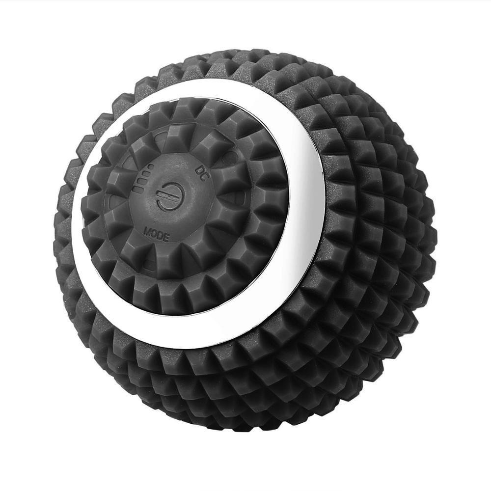 Arrivals Usb Vibratiing Electric Massage Ball Fitness Ball 4-level Peanut Training Fascia Foot Muscle Massager Roller: Silver