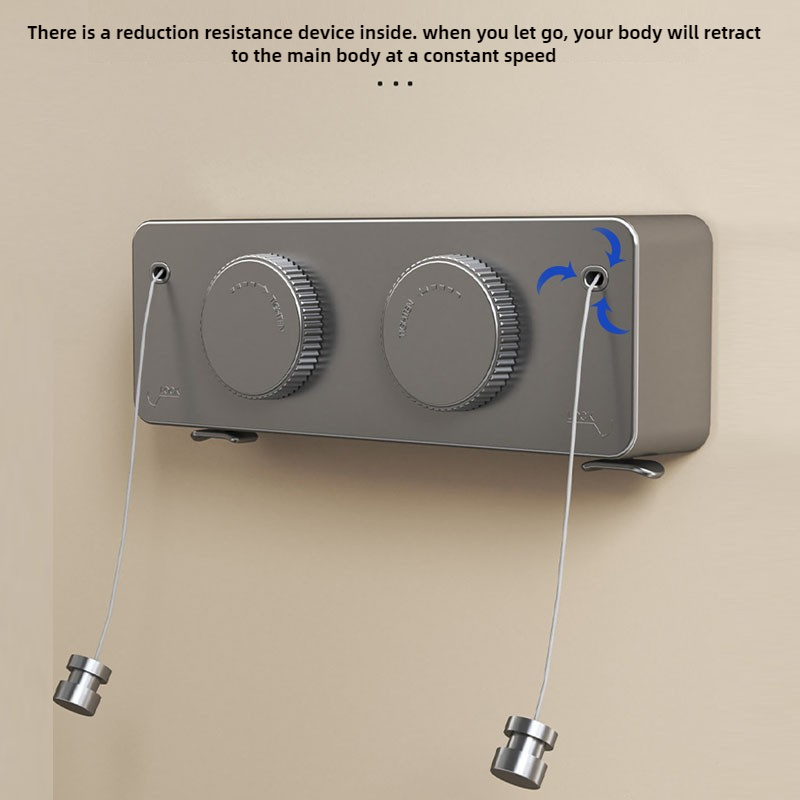 Tendedero retráctil para colección de lavandería, tendedero de pared extensible, colgador de ropa, tendedero retráctil para ropa de caballo