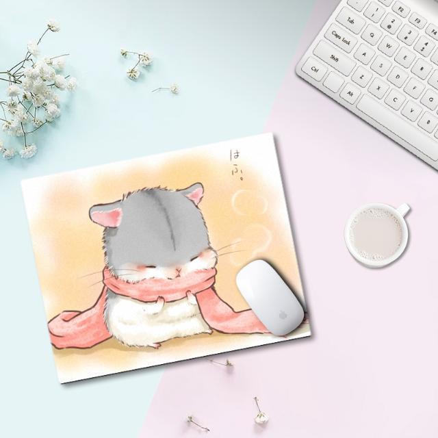 Kawaii podkładka pod mysz śliczne podkładka pod mysz Kawaii podkładka na biurko do gier biurko maty Gamer okrągły kwadrat Deskpad dla Office Home komputer stancjonarny: 260x210x3mm 15