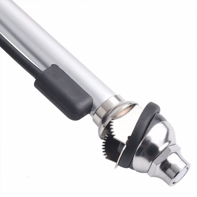 Antena eléctrica de señal para coche, potenciador automático de Radio aérea, Kit de antena telescópica de acero inoxidable