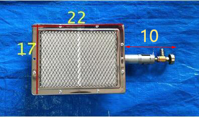 oben Grill BBQ infrarot keramik brenner edelstahl keramik Gas brenner alumunium platte infrarot brenner mit düse: 22x17cmx10cm
