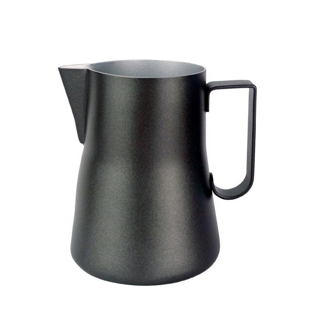 Mælkeskummende kande mælkeboble kop kaffe latte kande espresso kaffe kande trække blomster kop rustfrit stål kaffestel: -en / 350ml