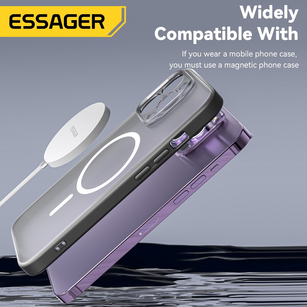 Essager 15W Carregadores Sem Fio Qi Magnéticos Carregamento Rápido para iPhone 14 13 12 Pro Max PD Carregamento Rápido Para Xiaomi Pad Adapter
