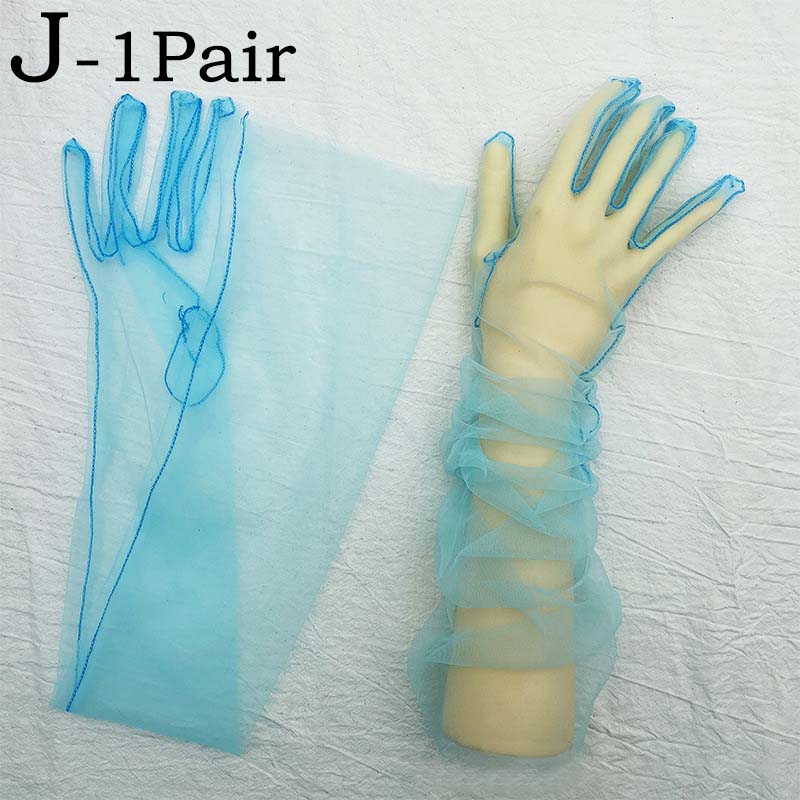 Gloves for Women Dress Sheer Mesh Gloves Sexy Thin Elbow Long Gloves Wedding Full Finger Anti-UV Cycling Driving Mittens: Yellow