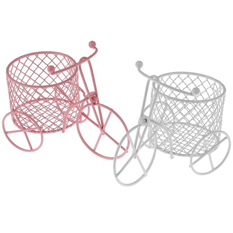 Leuke Iron Driewieler Art Decoratie Bruiloft Suiker Sieraden Container Opslag Houder Art Decoratie Kleine Items Container Party