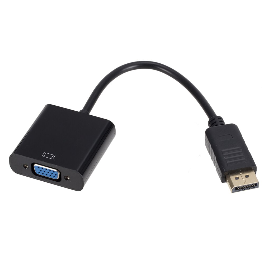 Dp til vga adapter displayport dp til vga kabel han til hun dp til vga konverter til pc computer bærbar computer hdtv monitor projektor