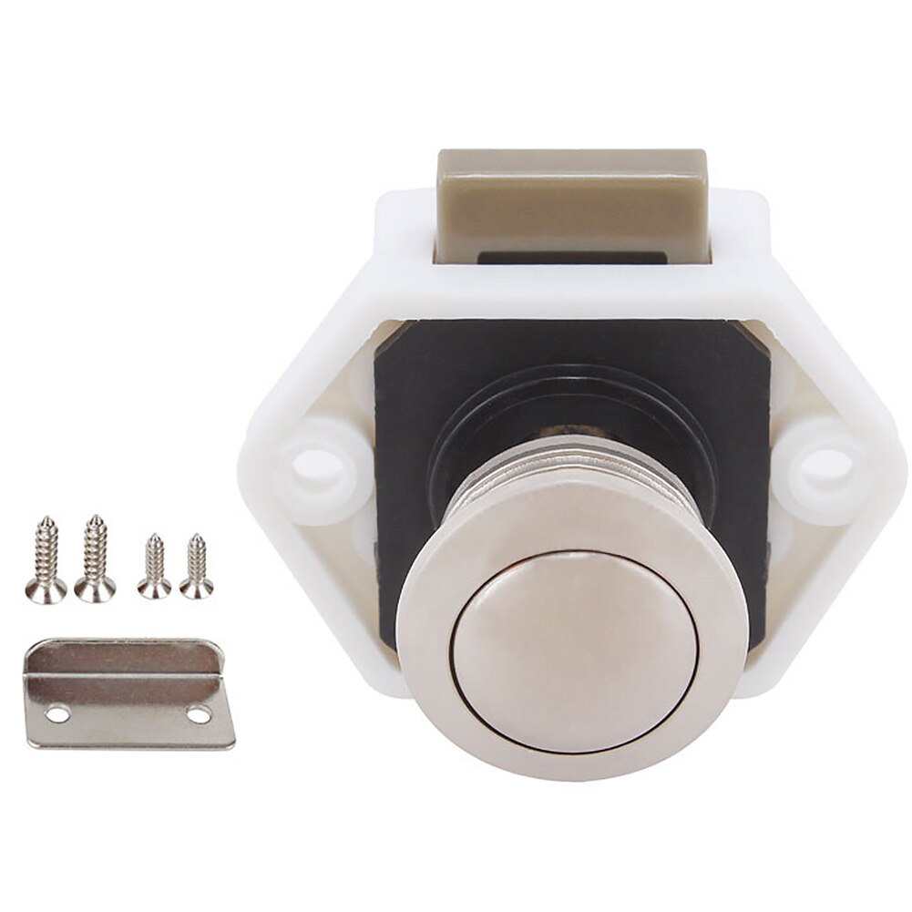 Catch Yachts Cabinet Desk Boat Handle Drawer Latch Motorhome Knob Push Button Lock Cupboard Door RV Furniture Cars For Caravan