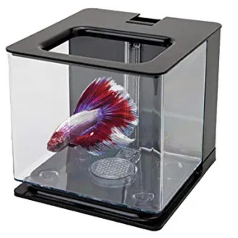 Betta Fish Tank Aquarium Fish Tank Easy to Change the Water Acrylic Plastic Self-Cleaning Small Fish Tank