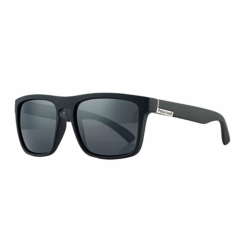 Guy's Sun Glasses Polarized Sunglasses Men Classic Mirror Square Ladies Sunglasses Men: Black White