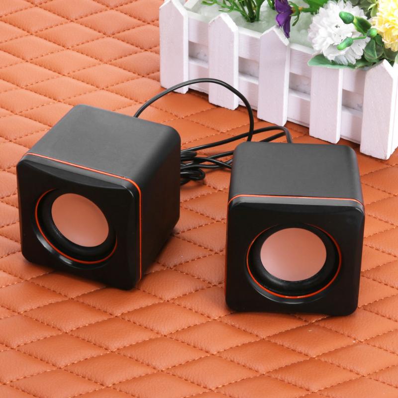 Wired Combination Computer Speaker Subwoofer Music Movies Multimedia PC Gaming Systems AUX USB 2.1 Sound Box Bass Speakers: Black