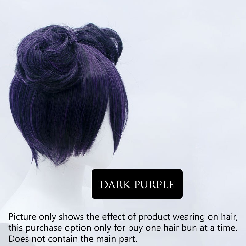 Postiche Synthétique à réinitialisation pour Femme, Chignon, Rose, Rouge, Blonde, Bleu, Extension de Cheveux, Accessoires de Cosplay