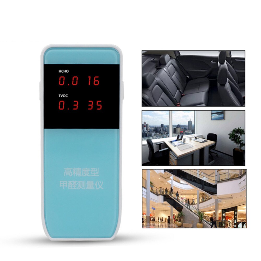 Triple Formaldehyde Benzene TVOC Gas Detector Analyzer Tester Home Air Purification Meter Air Monitor