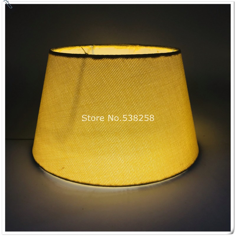 E27 Art Deco Lamp shades for table lamps pvc beige fabric lampshade round lamp shade modern style lamp cover for desk lamp