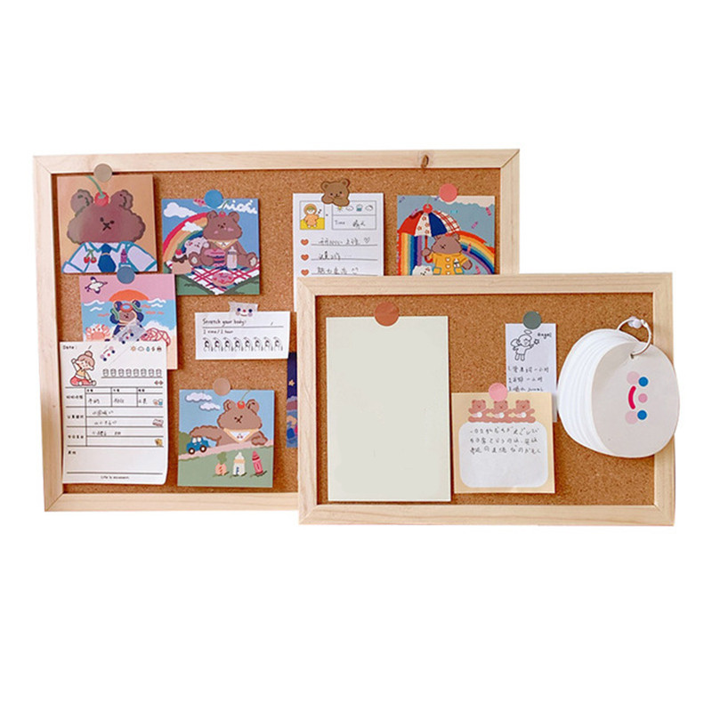 Cork Letter Message Board Wall Hanging Message Bulletin Board Decoration Postcard Photo Wall Cork Board Memo Paper Stationery