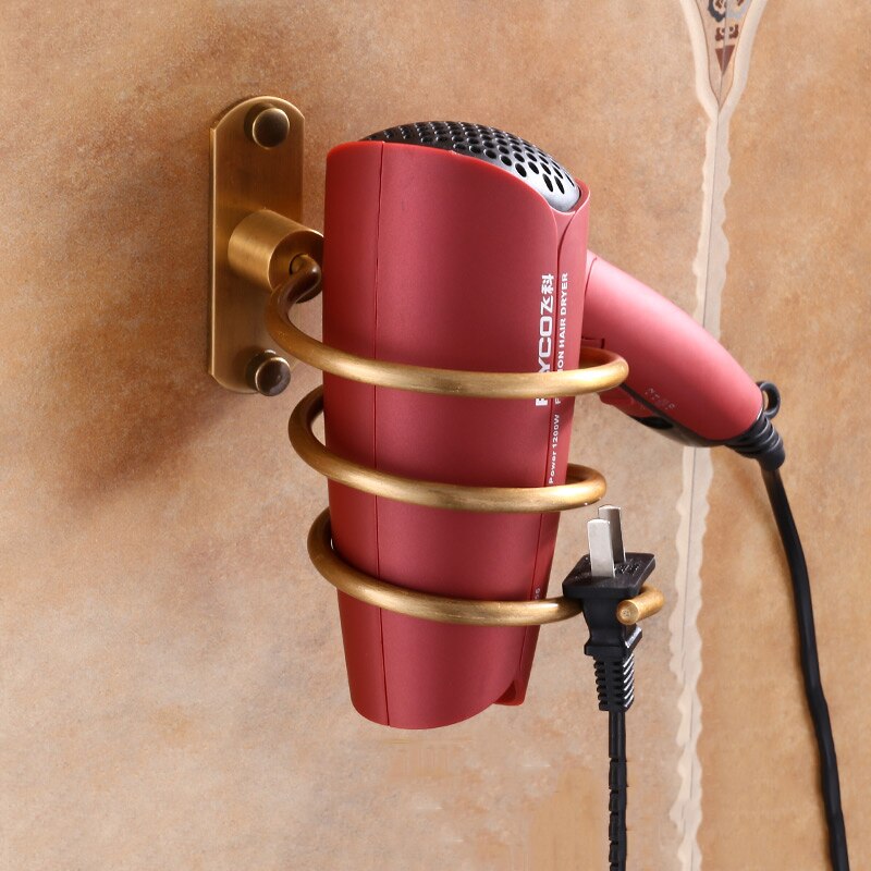 Antique Bathroom Hardware Suite Ancient Aluminum Bath towel rack Towel bar Toilet brush Tissue box Bathroom Accessories: Hair dryer rack