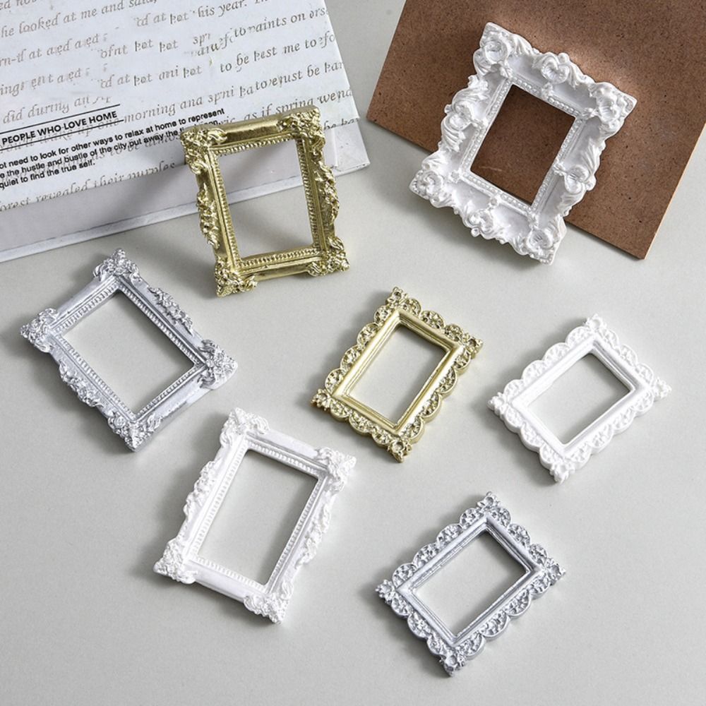 Nice-looking Mini Picture Frame Resin Fine Workmanship Small Size Miniature Photo Frames for